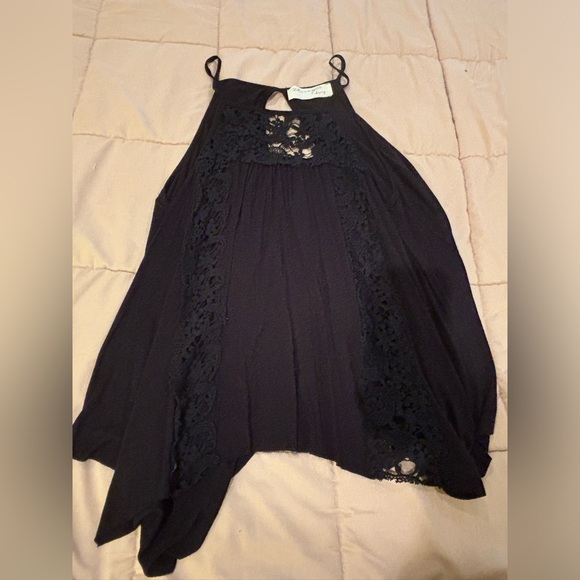 Vintage havana top with lace - Picture 1 of 2